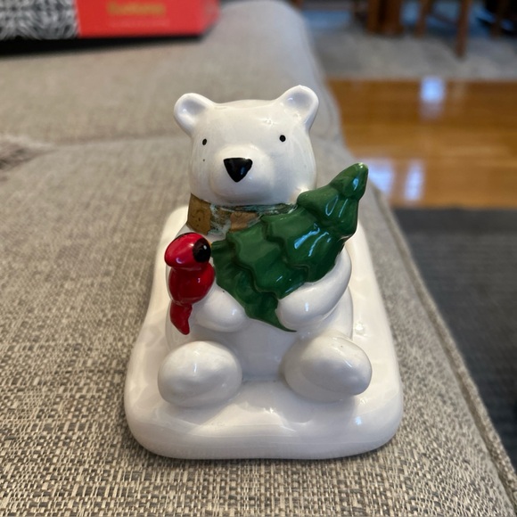 Other - Vintage Bath & Body Works Ceramic Christmas Bear Soap Holder
